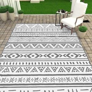 Foldable outdoor rv/patio rug